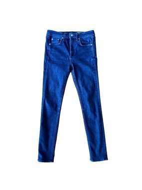 Rag & bone jeans high-rise skinny indigo blue stretchy denim size 25